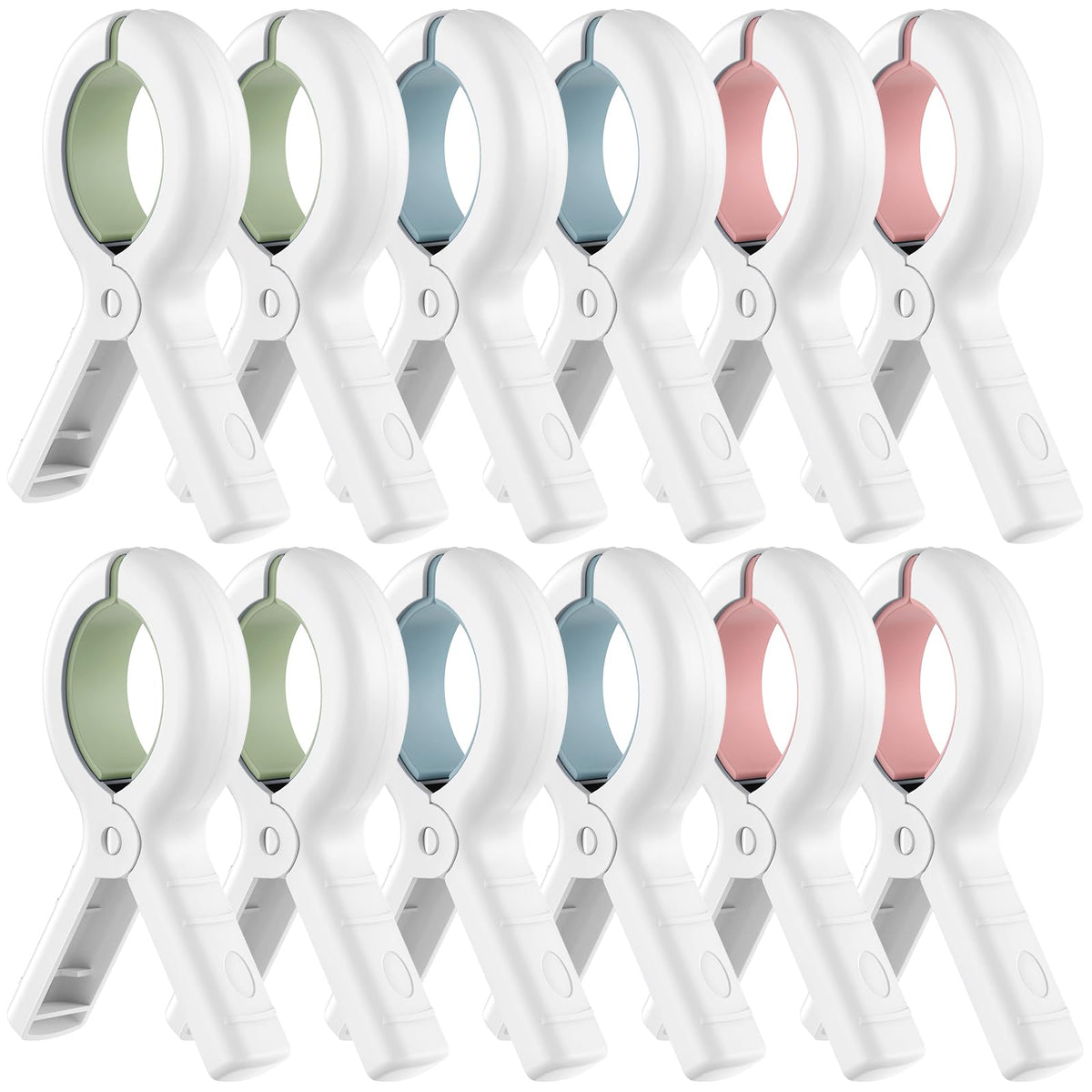 Hold & Hang Towel Clips — 12 Pack