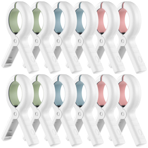 Hold & Hang Towel Clips — 12 Pack